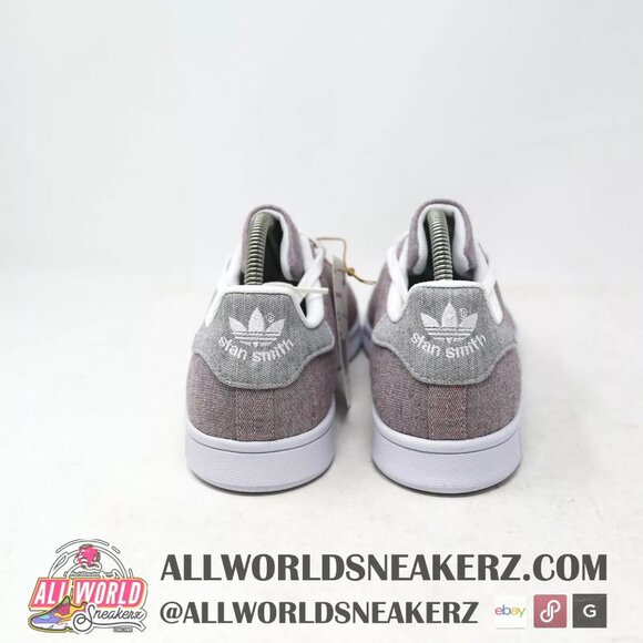 adidas Stan Smith Tennis Sneaker Recycled Textile MORPHLON® GY5460 Purple Grey - Picture 5 of 12
